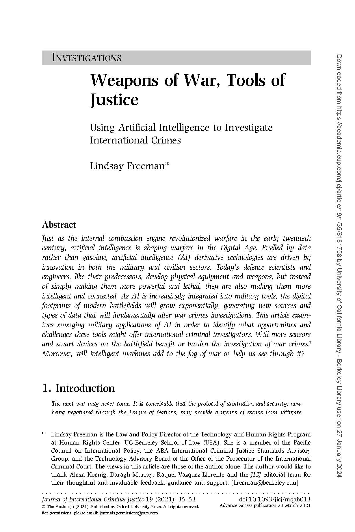 Weapons of War, Tools of Justice- Using Artificial Intelligence to Investigate International Crimes-2